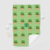 Luck of the Irish Leprechauns and shamrock Golfhanddoek (Insitu)