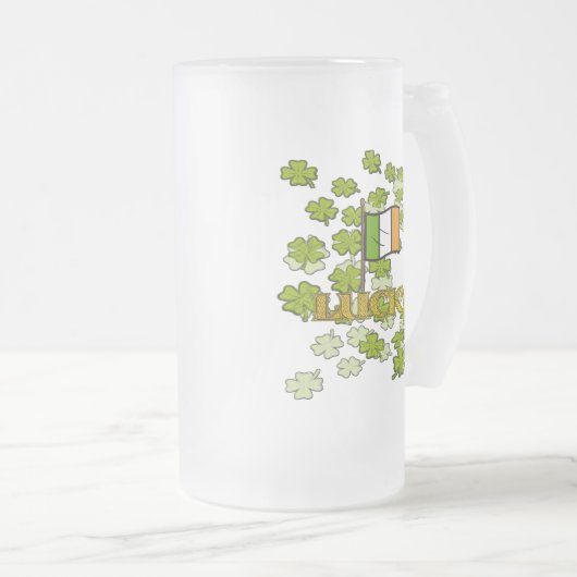 Luck of the Irish Matglas Bierpul (Voorkant rechts)