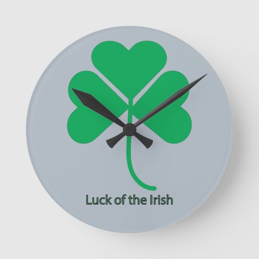 Luck of the Irish Ronde Klok (Voorkant)