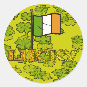 Luck of the Irish Ronde Sticker
