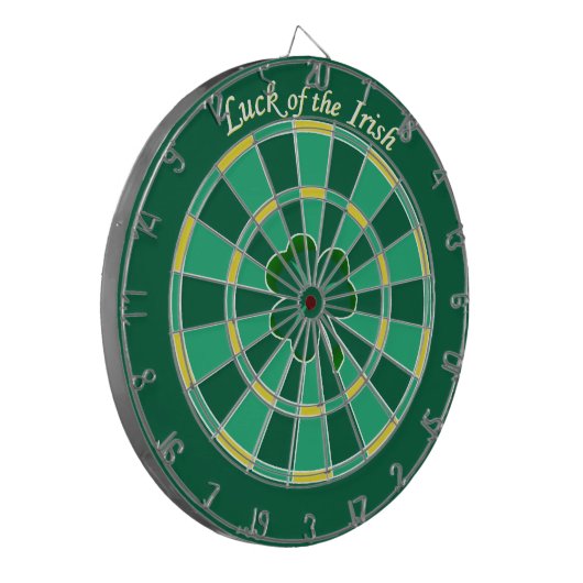 Luck of the Irish Shamrock Dartboard Dartbord (Voorkant Links)