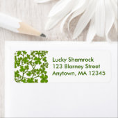 Luck of the Irish Shamrock Label (Insitu)