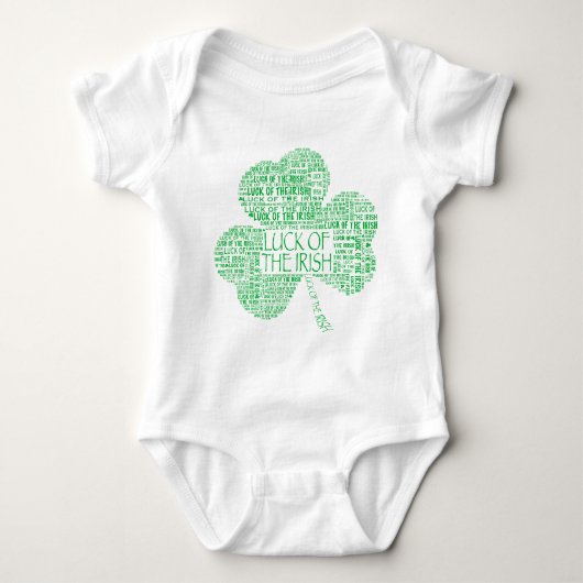 Luck of the Irish Shamrock Romper (Voorkant)