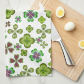 Luck of the Irish Shamrocks Kitchen Towel Theedoek (Quarter Fold)