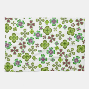 Luck of the Irish Shamrocks Kitchen Towel Theedoek