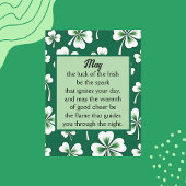 Luck of the Irish St. Patrick's Day Briefkaart