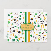 Luck of the Irish- St. Patrick's day irish items Briefkaart (Voorkant / Achterkant)