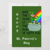Luck of the Irish St Patrick's Day Kaart (Voorkant)