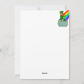 Luck of the Irish St Patrick's Day Kaart (Achterkant)