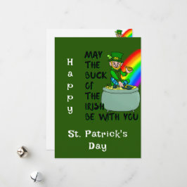 Luck of the Irish St Patrick's Day Kaart
