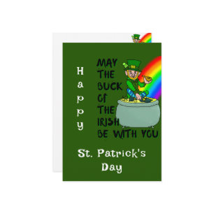 Luck of the Irish St Patrick's Day Kaart