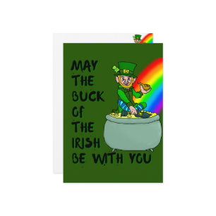 Luck of the Irish St Patrick's Day Kaart