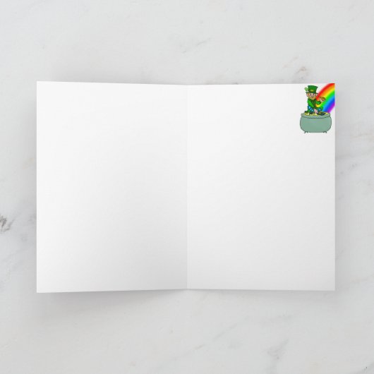 Luck of the Irish St Patrick's Day Kaart (Binnen)