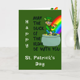 Luck of the Irish St Patrick's Day Kaart