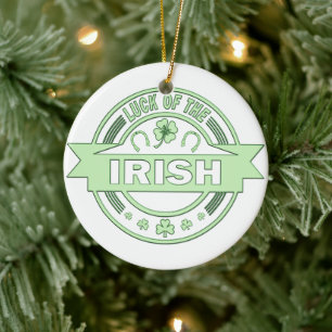 Luck of the Irish St Patrick's day Keramisch Ornament