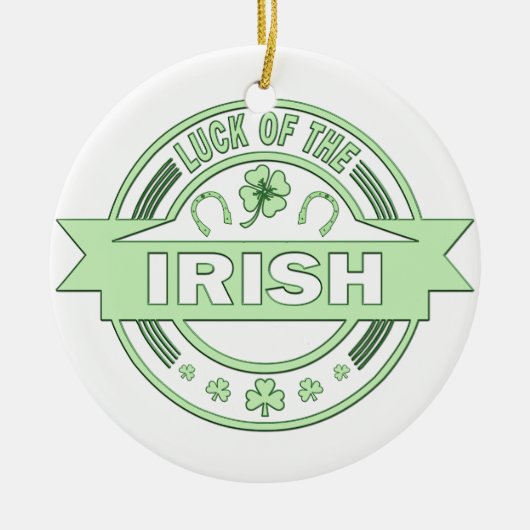 Luck of the Irish St Patrick's day Keramisch Ornament (Voorkant)