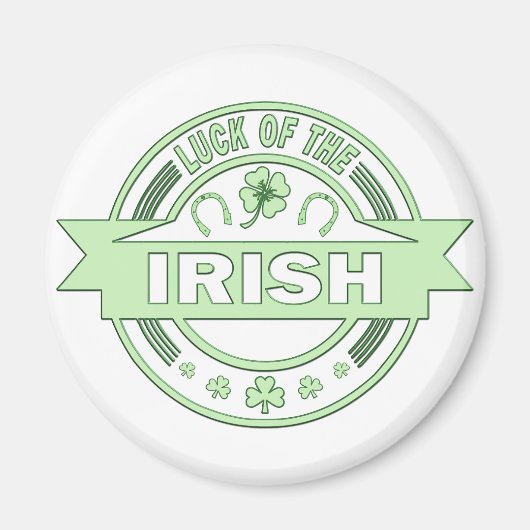 Luck of the Irish St Patrick's day Magneet (Voorkant)