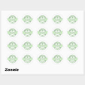 Luck of the Irish St Patrick's day Ronde Sticker (Vel)