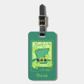 Luck of the Irish St. Patrick's Name Personalized Bagagelabel (Voorkant verticaal)