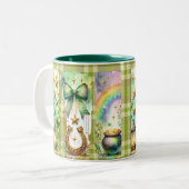 Luck of the Irish Tweekleurige Koffiemok (Voorkant links)