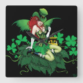 Luck of the Irish Vierkante Klok (Voorkant)