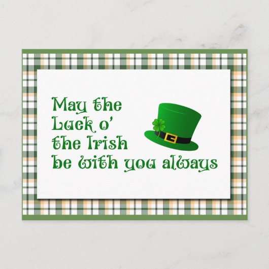 Luck o's' the Irish Briefkaart (Voorkant)