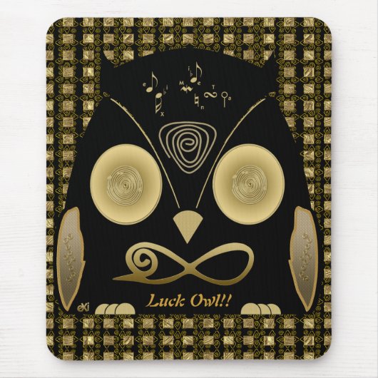 Luck Owl!! eXi Muismat (Voorkant)