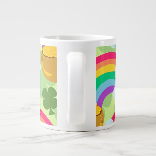Luck Pot O Gold Pattern Grote Koffiekop (Achterkant)