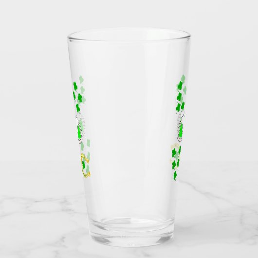 Luck Shamrock Dublin Day Hoefijzer Iers Glas (Links)