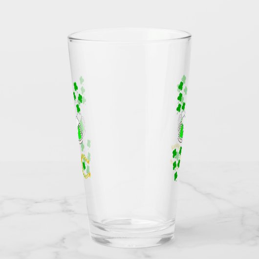 Luck Shamrock Dublin Day Hoefijzer Iers Glas (Rechts)
