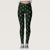 Luck Shamrock Dublin Day Hoefijzer Iers Leggings (Voorkant)