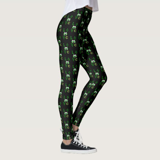 Luck Shamrock Dublin Day Hoefijzer Iers Leggings (Rechts)