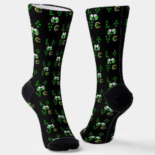 Luck Shamrock Dublin Day Hoefijzer Iers Sokken