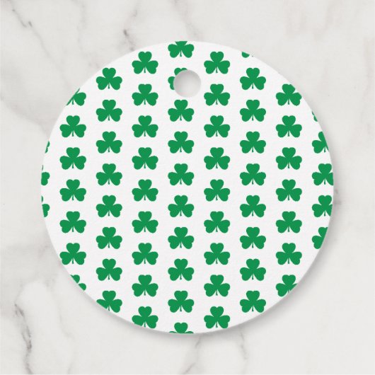 Luck Shamrock St. Patrick's Day Bedankjes Labels (Achterkant)