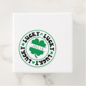 Luck Shamrock St. Patrick's Day Bedankjes Labels (In situ)