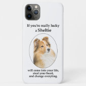Luck Sheltie Smartphone Hoesje (Achterkant)