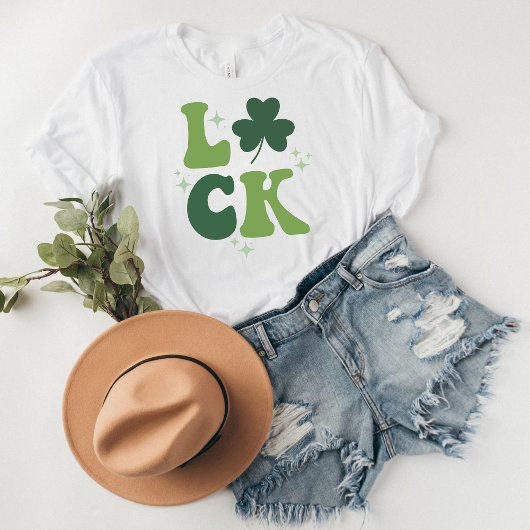 LUCK St. Patrick's Day Shirt - Bold Retro