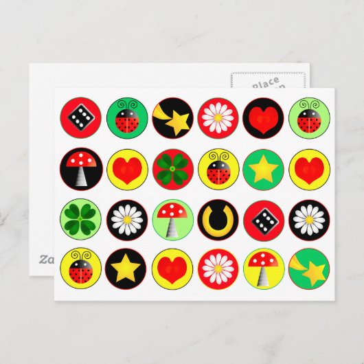 LUCK STIP BRIEFKAART (Voorkant / Achterkant)