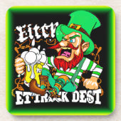 Luck van The Irish St Patricks Day. Bestel nu Bier Onderzetter (Voorkant)