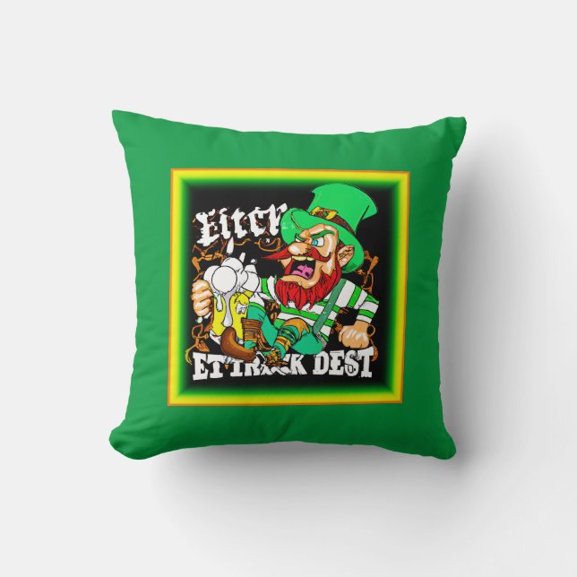 Luck van The Irish St Patricks Day. Bestel nu Kussen (Voorkant)
