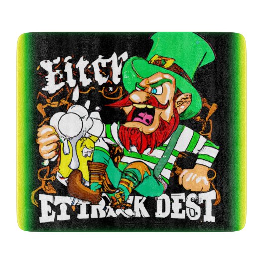 Luck van The Irish St Patricks Day. Bestel nu Snijplank (Voorkant)