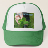Luck zit in de lucht + het hart, trucker pet (Voorkant)