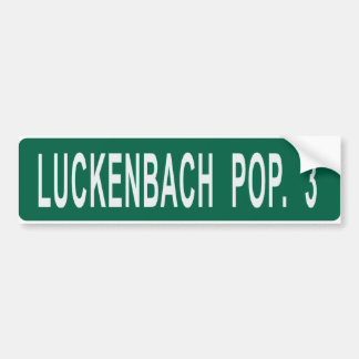 Luckenbach Inw. 3 Bumpersticker