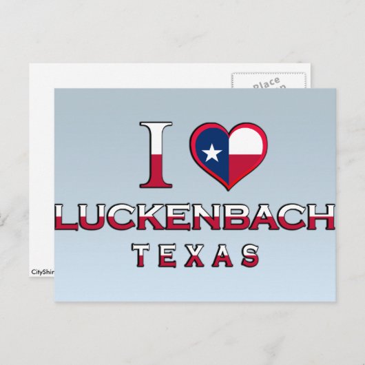 Luckenbach, Texas Briefkaart (Voorkant / Achterkant)