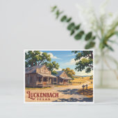 Luckenbach Texas Briefkaart (Staand voorkant)
