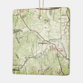 Luckenbach Topo Map Keramisch Ornament (Links)