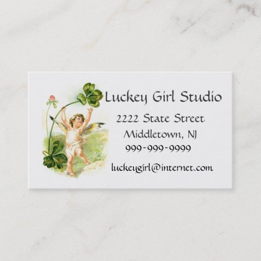 Luckey Girl Studio Visitekaartje (Voorkant)