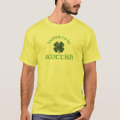 Luckier voor Schotse shamrock St Patrick's Day t T-shirt (Voorkant)