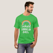 Luckiest Counselor Ever Rainbow Happy St Patricks T-shirt (Voorkant volledig)