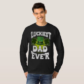 Luckiest Dad ever St Patrick's Day Dad T-shirt (Voorkant volledig)